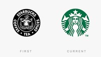 Para pecinta kopi pasti tahu Starbuck. Begini lho lambang Starbuck sebelumnya. Istimewa/Boredpanda.