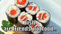Waduh kalau isian sushinya pakai ikan Nemo mah siapa yang mau makan. Yang ada malah bilang, Ikan adalah teman, bukan makanan. Foto: Istimewa