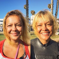 Jewel selalu memotong sendiri rambutnya beberapa tahun belakangan. Jadi ketika Joshua menawarkan untuk memotong rambutnya secara gratis, wanita 32 tahun ini sangat senang. Rambut pendek dan berponi membuat penampilan Jewel lebih segar. Foto: Instagram/@joshuacoombes