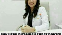 Enggak usah pura-pura sakit terus minta surat keterangan dokter. (Foto: internet)