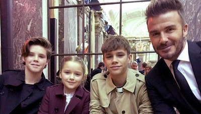 Foto: Rukun dan Kompaknya Buah Hati David Beckham