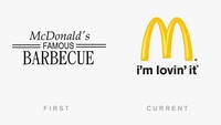 Logo restoran cepat saji ini sebelumnya ialah McDonalds Famous Barbecue. Sekarang hanya huruf M dengan warna kuning. Istimewa/Boredpanda.