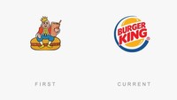 Lambang Burger King sebelumnya ialah seorang raja yang duduk di atas burger. Istimewa/Boredpanda.