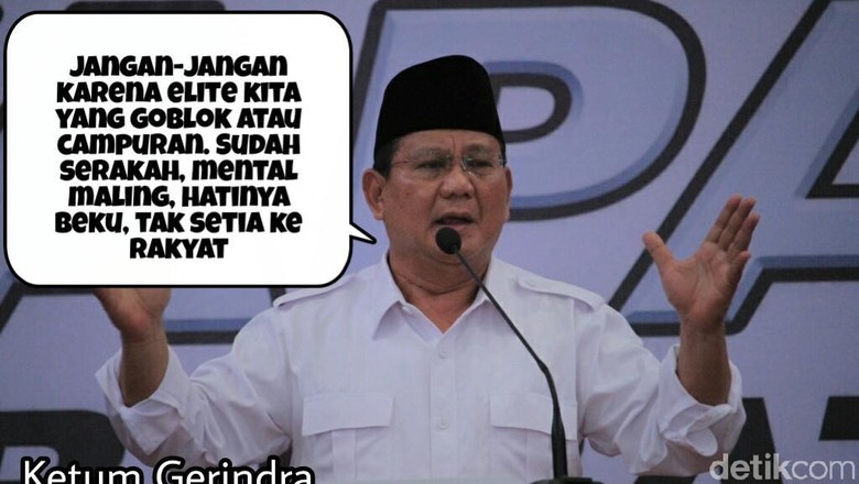Meme Politik Pidato Kontroversial Prabowo