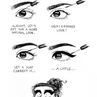 Ketika seorang amatir memakai eyeliner. Bukannya terlihat cetar malah seperti badut. Duh! Rumitnya hidup wanita. Foto: Istimewa