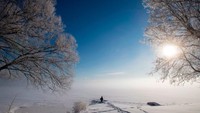 Foto: Pada suatu pagi di bulan Februari. Kabut di atas Sungai Cataraqui yang membeku di Kingston, Ontario (Lars Hagberg/CNN Travel)