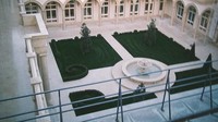 Ada juga taman di tengah-tengah rumah yang ditumbuhi rumput hijau dan pohon-pohon kecil. Istimewa/Thrillist.