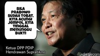 PDIP menilai ucapan Prabowo soal elite goblok dan bermental maling sebagai sebuah kritik untuk dapat berintrospeksi. Bila Prabowo memang sudah tobat, PDIP menunggu bukti.