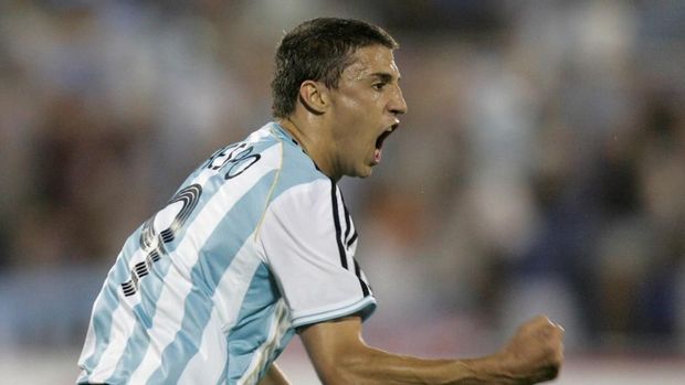 Hernan Crespo pernah bermain bersama Lionel Messi di Piala Dunia 2006.