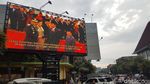 Foto-foto Gatot dan Narasi Patriotik dalam Videotron di Malang