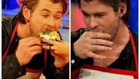 Lagi makan aja masih tetap tampang dan keren begini! Netizen: Imut dan sexy lengkap dengan emotikon bentuk love dan emotikon kagum. Foto: Instagram @thor._.lover