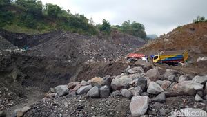 Foto: Ini Lokasi Longsor di Tambang Pasir Merapi