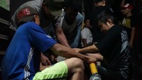 Api sempat padam pada pukul 23.20 WIB, namun sepuluh menit berselang si jago merah marah kembali.