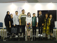 COO Tokopedia Melissa Siska Juminto bersama delapan desainer lokal ternama (Foto: detikcom)