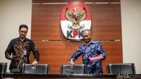 Ketua KPK Agus Rahardjo mengumumkan penetapan tersangka di kantornya, Jalan Kuningan Persada, Jakarta Selatan, Selasa (3/4/2018).