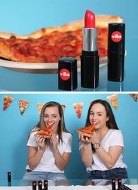 Yummy! Lipstik Merah dengan Rasa Pizza Pepperoni
