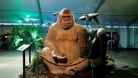 Pameran patung hewan ini digelar di Brussel, Belgia. 