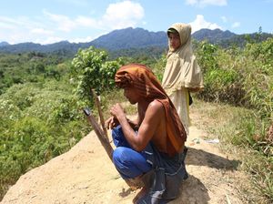Perjuangan Warga Pedalaman Aceh Cari Sinyal HP di Puncak Bukit