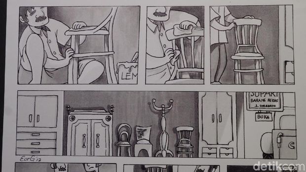 Komik 'The Chair' Evelyn Ghozali Menangkan Indonesia Art Award 2018