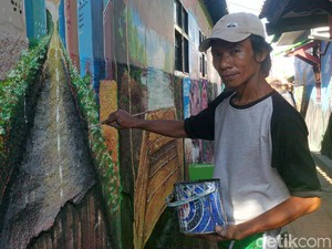 Ini Sosok di Balik Warna-warni Kampung Lukis Cilegon
