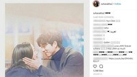 Namun siapa sangka ternyata gadis remaja itu mengidolakan drama Korea. (Dok. Instagram/suhanakha2)