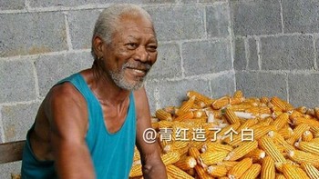 Morgan Freeman jadi petani jagung. Foto: Weibo