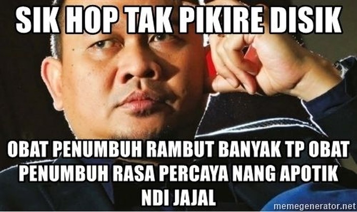 Foto Kutipan Nyeleneh Soal Kesehatan Ala Cak Lontong