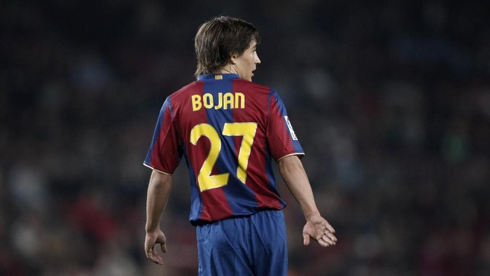 BARCELONA, SPAIN - NOVEMBER 04:  Bojan Krkic of Barcelona during the La Liga match between Barcelona and Real Betis at the Camp Nou Stadium on November 4, 2007 in Barcelona, Spain.  (Photo by Jasper Juinen/Getty Images)