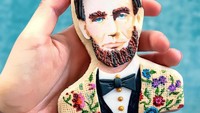 Pada 20 Februari lalu, Joy membuat cookies bentuk Abraham Lincoln untuk merayakan hari Presiden Amerika Serikat. Keren, kan? Foto: Instagram @nspiredtotaste