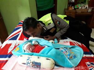 Bayi di Blitar yang Ditolong 2 Polisi Sehat, Kini Diasuh Bidan