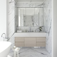 Apartemen mewah ini memiliki empat kamar tidur dan 4,5 kamar mandi. Seperti dilaporkan Page Six, Jennifer dan Alex tertarik tinggal di apartemen high-end ini karena menawarkan banyak fasilitas. Beberapa di antaranya chef pribadi, tempat parkir pribadi dan teater film. Foto: Dok. Insider & DBOX for CIM Group/Macklowe Properties