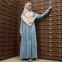 Sejak berhijab, Kartika Putri tak luput dari sorotan netizen. Tak terkecuali gayanya yang kini syari. Ia mantap menutup aurat secara kaffah dan mempelajari agama lebih baik lagi. Foto: Instagram/KartikaPutriWorld