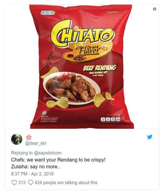 Tanggapi Klaim Rendang Ayam Renyah, Netizen Balas dengan 