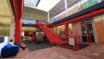 Salah satu sudut kantor YouTube. (Foto: Google)