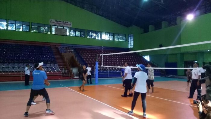 GOR Bulungan sebelum direnovasi. (Muhammad Fida Ul Haq/detikSport) GOR Bulungan sebelum direnovasi. (Muhammad Fida Ul Haq/detikSport)