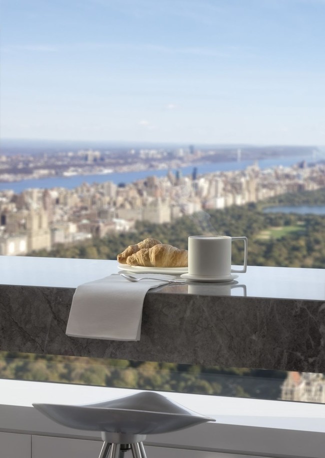 Penthouse seluas 371 meter per segi ini berada di lantai 36 dan berhadapan langsung dengan pemandangan Central Park, landmark New York City yang paling populer. Foto: Dok. Insider & DBOX for CIM Group/Macklowe Properties