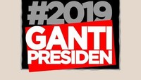 Ada relawan #2019GantiPresiden.