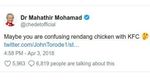 Tanggapi Klaim Rendang Ayam Renyah, Netizen Balas dengan Meme Kreatif