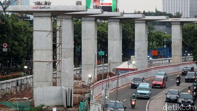 Hujan Panas, LRT Jabodebek Terus Digarap
