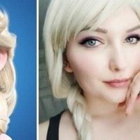 Wanita ini pun tampak seperti versi lebih dewasa dari Elsa Frozen. Foto: Buzzfeed