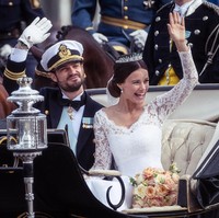 Hingga di 2014 keduanya mengumumkan pertunangan dan pada Juni 2015 mereka menikah.  Foto: Getty Images