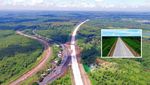 Indah! Tol Ngawi-Wilangan Diapit Rimbunan Pohon dan Gunung Lawu