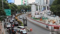 Konstruksi proyek LRT Jabodebek ditargetkan mencapai 80% pada akhir tahun ini.