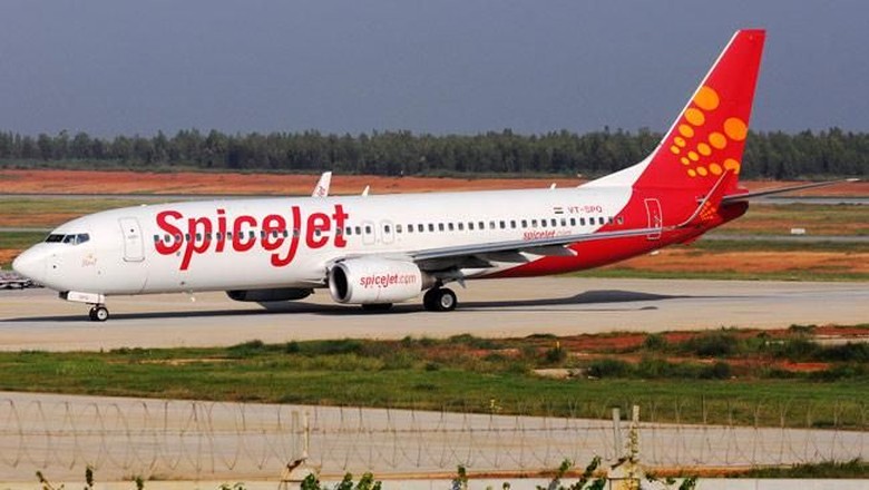 SpiceJet Ilustrasi pesawat maskapai SpiceJet
