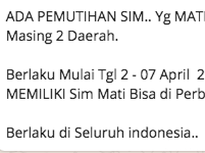 Viral Pemutihan SIM, Dirlantas Polda Metro: Itu Hoax!