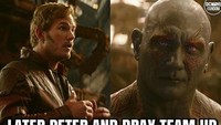Setelah itu, ada pertemuan juga antara mereka dengan Iron Man dan Spider-Man. Foto: dok Instagram