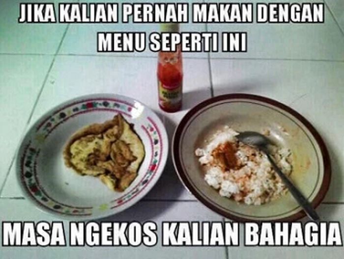10 Meme Makanan Anak Kost yang Menyedihkan Tapi Bikin Ngakak - Foto 9