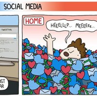 Mencuri-curi lihat media sosial saat bos tidak lihat mungkin jadi salah hal yang bikin kerja jadi lebih menyenangkan. Untuk yang bekerja di rumah, mereka bahkan sering tenggelam dalam media sosial saking tak ada yang memperhatikan. Foto: Emma Murray/Toggl