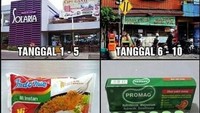 Katanya, meme ini menunjukkan siklus makan anak kost dalam sebulan. Coba anak kost mana suaranya? Foto: Istimewa