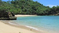 Pantai Ngliyep merupakan pantai yang cantik di Malang, dengan pasir putih dan lautan jernih. Pantai ini terletak di Desa Kedungsalam, Kecamatan Donomuyo (Hendra Soetantyo/dTraveler)
